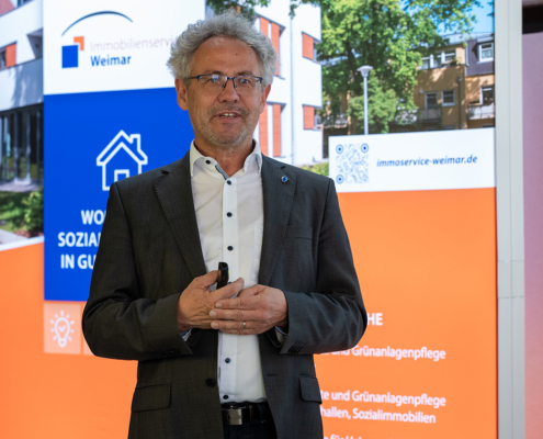 Geschäftsführer Udo Carstens gab einen kurzen Einblick in die Firmengeschichte.