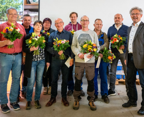Zu diesem Anlass wurden auch die Mitarbeiterinnen und Mitarbeiter der "ersten Stunde" geehrt.