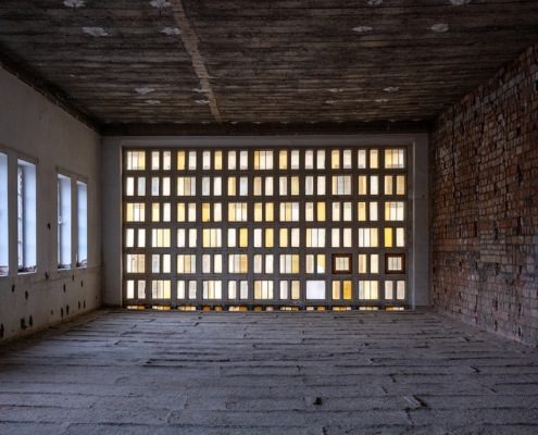 Dieser Bereich der Fassade wird Teil einer zukünftigen Wohnung werden. Foto: Johannes Krey