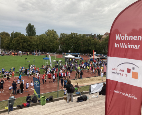 Das Stadion war gut gefüllt. Über 1.400 Läufer gingen an den Start.
